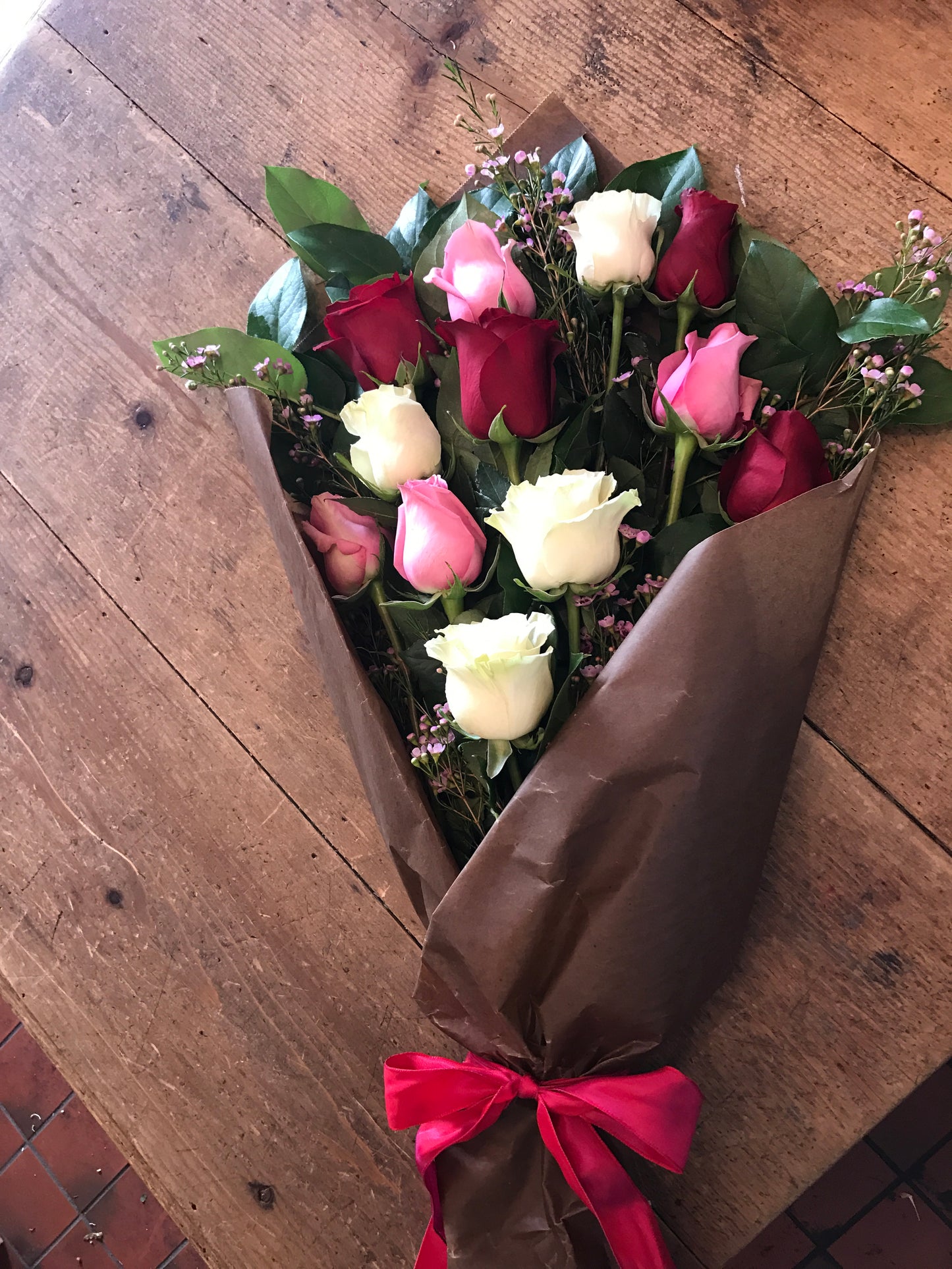 Riley's Valentine's Wrapped Roses