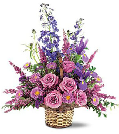Purple Remembrance Basket